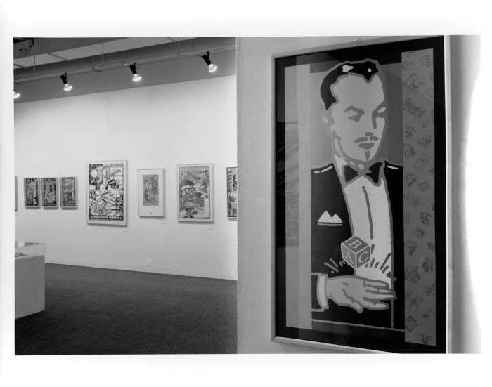 Photographic Materials depicts: artworks installed in gallery