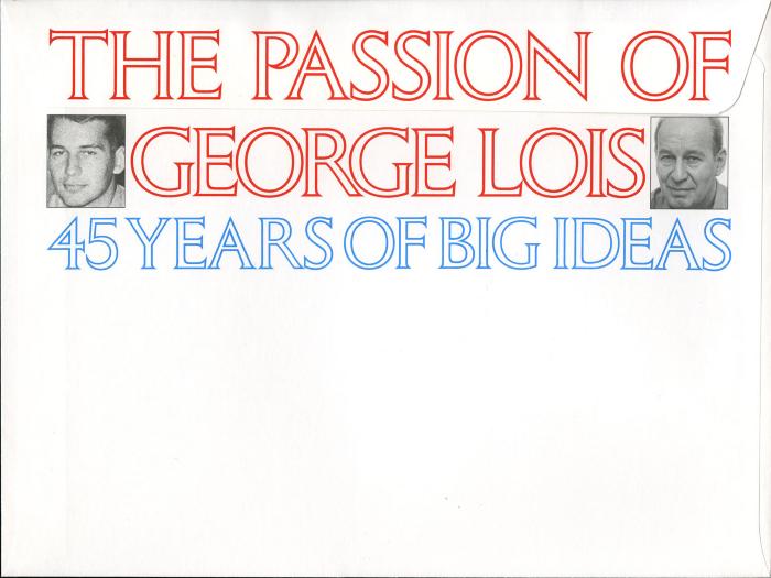 Letterheads/Stationery depicts: Envelope with title of the exhibition