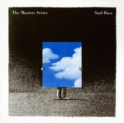 Announcements and invitations depicts: Cover of invitation to Saul Bass Masters Series exhibition