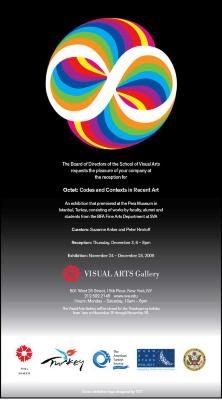 Announcements and invitations, Digital Files depicts: Exhibition announcement