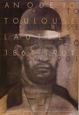 Posters depicts: Brown portrait of Toulouse-Lautrec in a hat