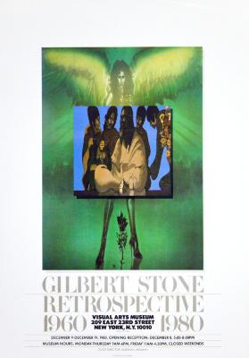 Posters depicts: The Beatles with guru and woman with wings