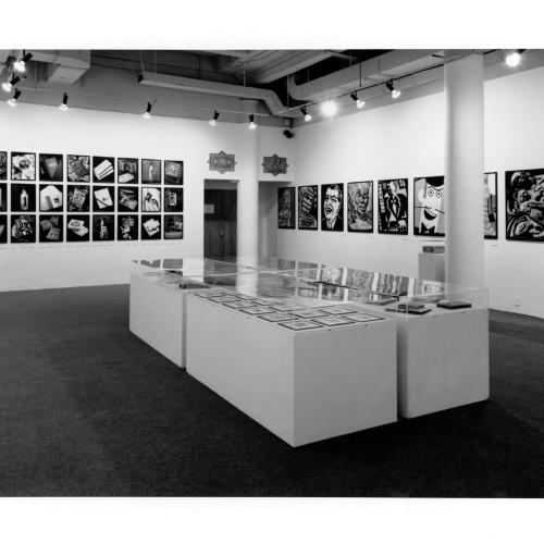 Photographic Materials depicts: artworks installed in gallery