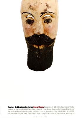 Posters depicts: Mask of bearded man