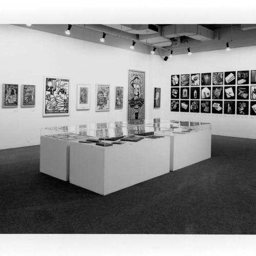 Photographic Materials depicts: artworks installed in gallery