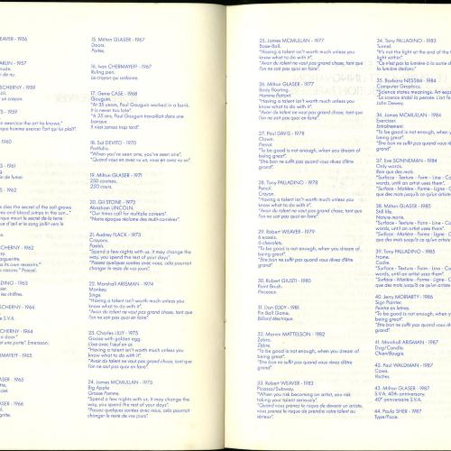 Exhibition Catalogues depicts: Le Graphisme Americain a L'Affiche brochure
