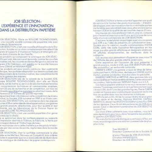 Exhibition Catalogues depicts: Le Graphisme Americain a L'Affiche brochure
