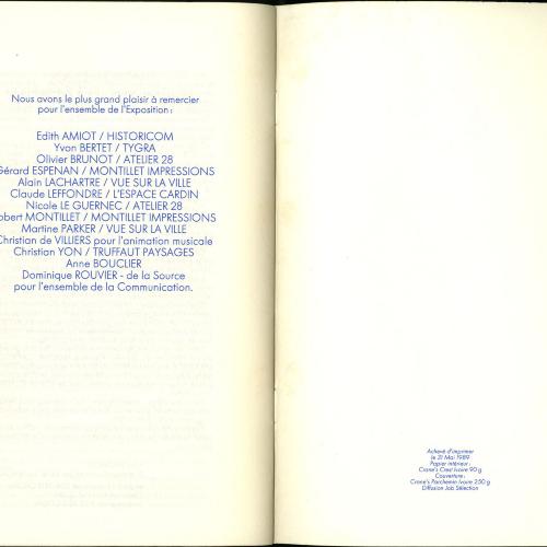Exhibition Catalogues depicts: Le Graphisme Americain a L'Affiche brochure
