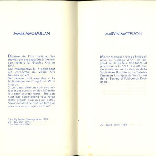 Exhibition Catalogues depicts: Le Graphisme Americain a L'Affiche brochure
