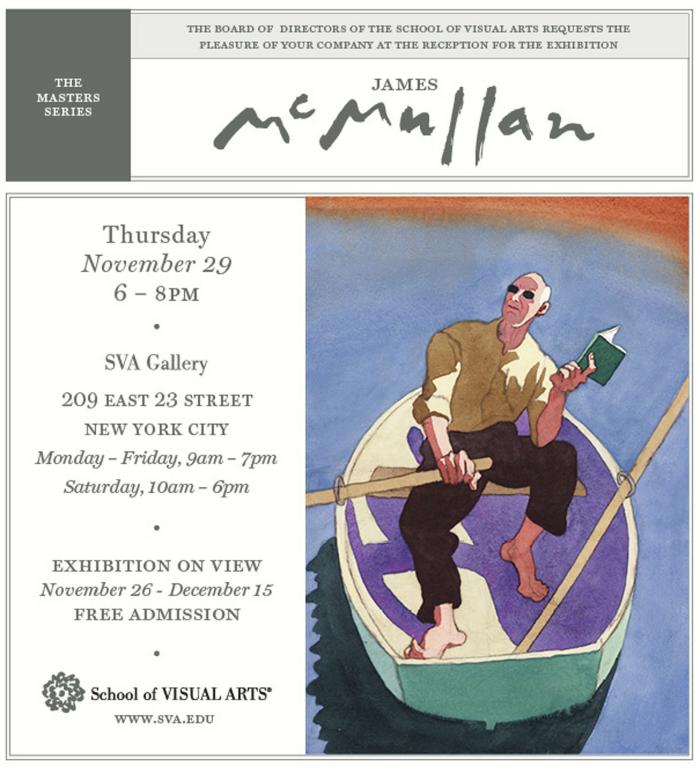 Announcements and invitations depicts: digital announcment for McMullan exhibition