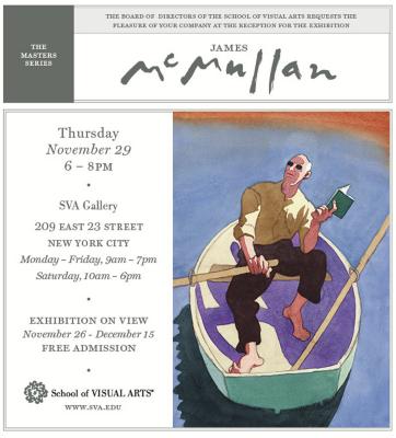 Announcements and invitations depicts: digital announcment for McMullan exhibition