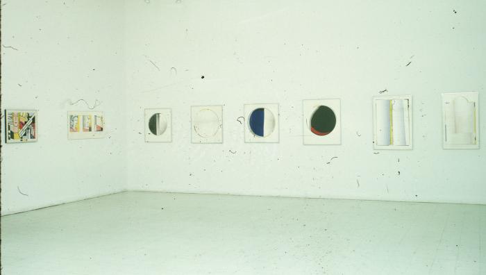 Photographic Materials depicts: artworks installed in gallery