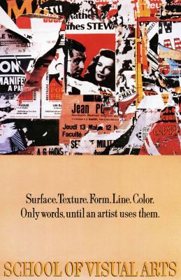 Posters depicts: Bisected image; top half is made of primarily black, white and red collage; bottom half is solid orange with black and orange text.