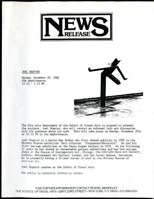 Press Releases depicts: typed description of event