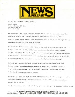 Press Releases depicts: typed description of event