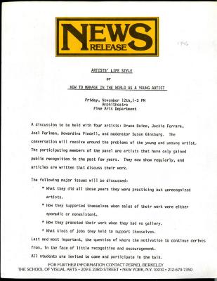 Press Releases depicts: typed description of event
