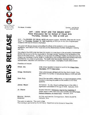 Press Releases depicts: typed press release