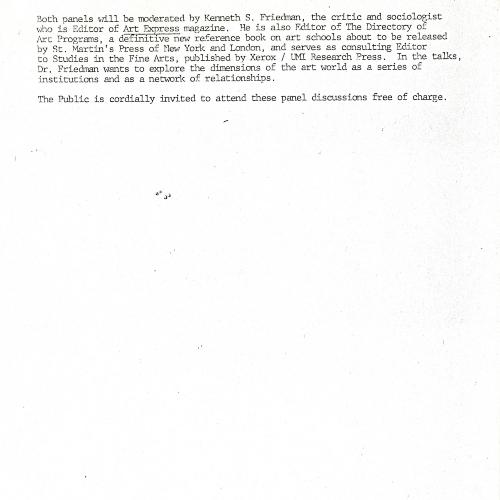 Press Releases depicts: typed press release page 2