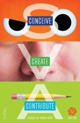 Posters depicts: Horizontally segmented depiction of a face, with each segment in a different medium.