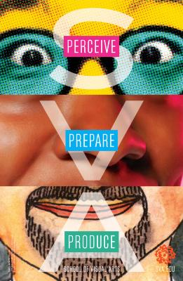 Posters depicts: Horizontally segmented depiction of a smiling face, with each segment in a different medium.