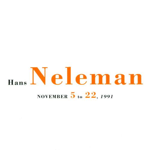Announcements and invitations depicts: artist's name and exhibition dates