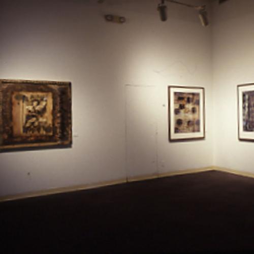 Photographic Materials depicts: artworks installed in gallery