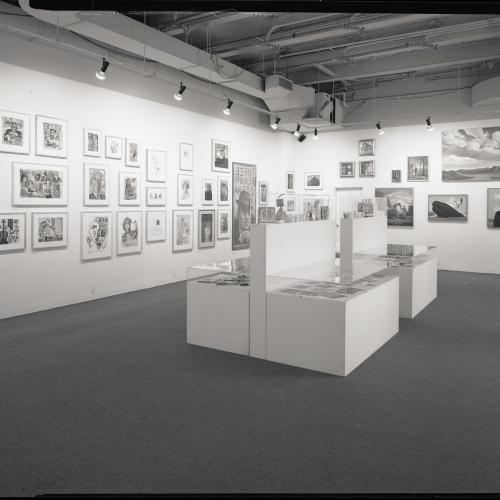 Photographic Materials depicts: artworks installed in gallery