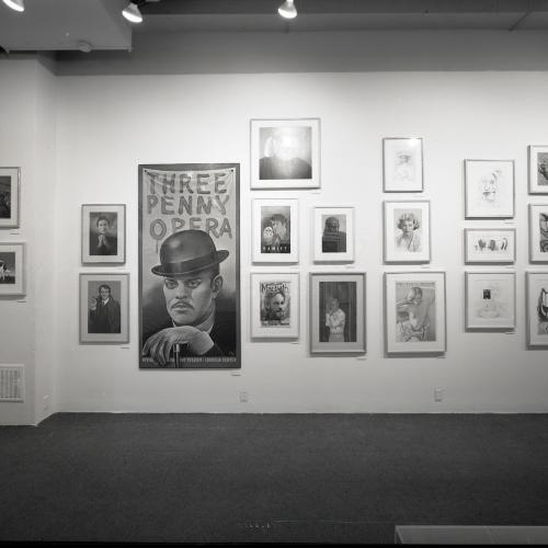 Photographic Materials depicts: artworks installed in gallery