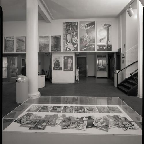 Photographic Materials depicts: artworks installed in gallery