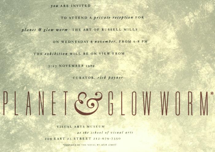 Announcements and invitations depicts: Exhibition announcement