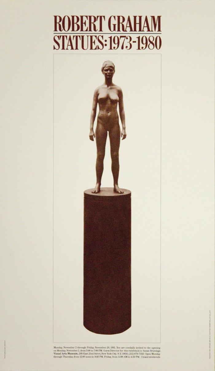 Posters depicts: Female nude statue on pillar