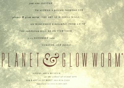 Announcements and invitations depicts: Exhibition announcement