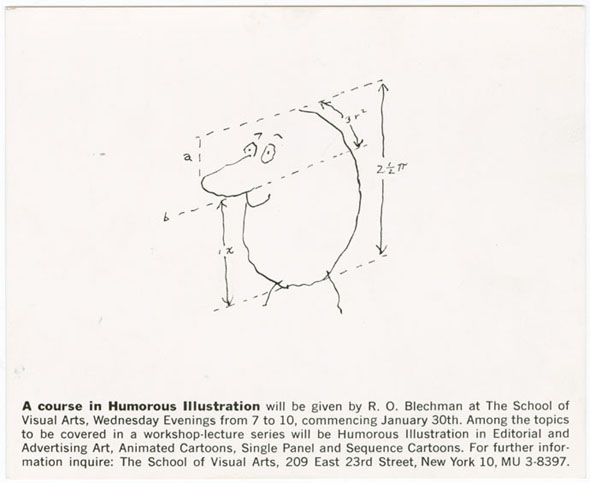 Black ink illustration against white background of cartoon head being measured proportionally. 